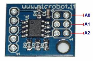 Microbot.it TCN75A based temperature sensor.